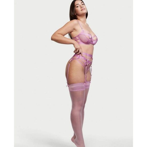 NWT Victoria's Secret Very Sexy Unlined Balconet Strappy Harness Bra 34C - Picture 4 of 8